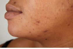 Face Woman Black Chubby Face Skin Textures